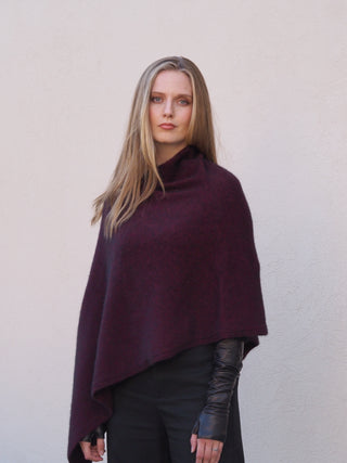 VUONO Huiviponcho | Merino-Possum | Port