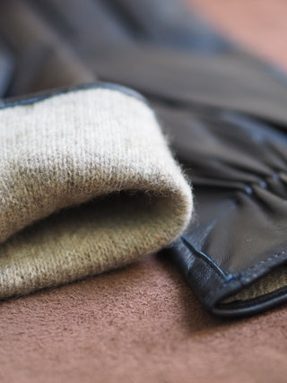 ARNO Pitkäsorminen Lambnappa Cashmere blend NAVY