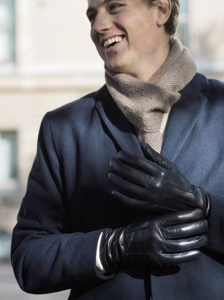 ARNO Pitkäsorminen Lambnappa Cashmere blend NAVY