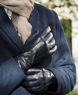 ARNO Pitkäsorminen Lambnappa Cashmere blend NAVY