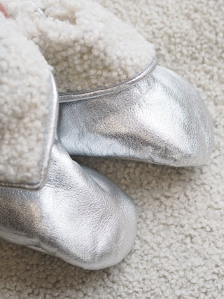 BABY Vauvan töppöset | Poro | Karitsan turkis | Silver