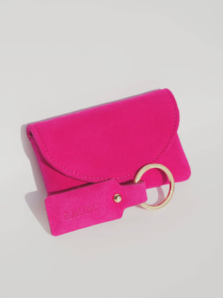 KNUT Keyholder Reindeer Suede MAGENTA