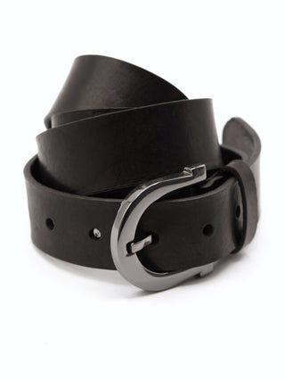 RENATA Nahkavyö | Kasviparkittu Nauta | Black