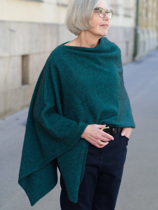 VUONO Huiviponcho | Merino-Possum | Paua