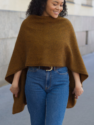 VUONO Huiviponcho | Merino-Possum | Tahiti