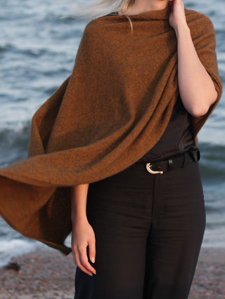 VUONO Huiviponcho | Merino-Possum | Tahiti