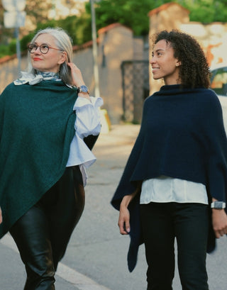 VUONO Huiviponcho | Merino-Possum | Paua
