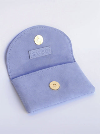 PENNY Card Holder Wallet Reindeer Suede Leather LAVENDEL