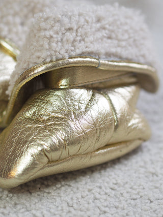 BABY Vauvan Töppöset | Poro | Karitsan turkis | Gold