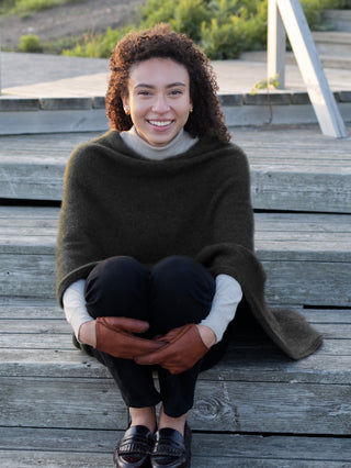 VUONO Huiviponcho | Merino-Possum | Kauri