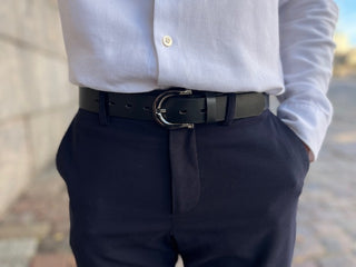 RENATA Nahkavyö | Kasviparkittu Nauta | Black