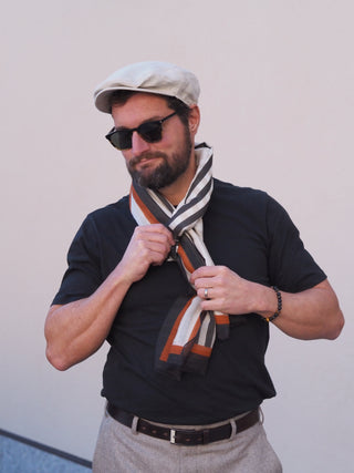 Fred Flat Cap | Linen | Taupe