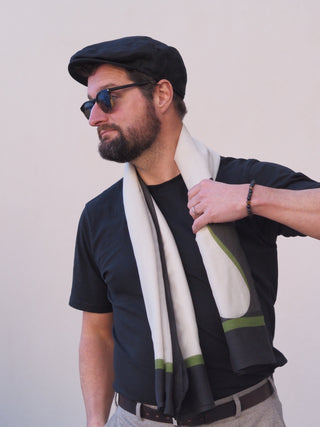 Fred Flat Cap | Linen | Black