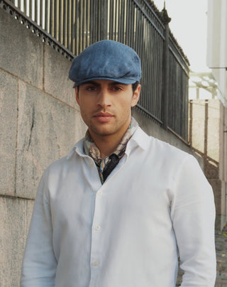 Bob Cap | Linen | Blue