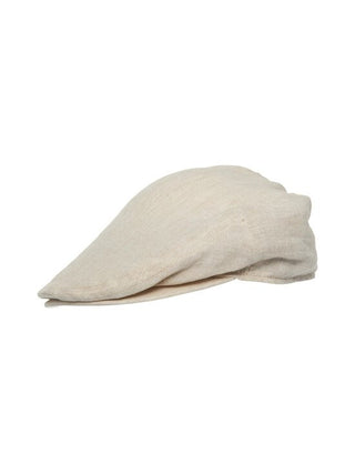 Fred Flat Cap | Linen | Taupe