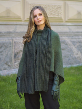 VUONO Huiviponcho | Merino-Possum | Jungle