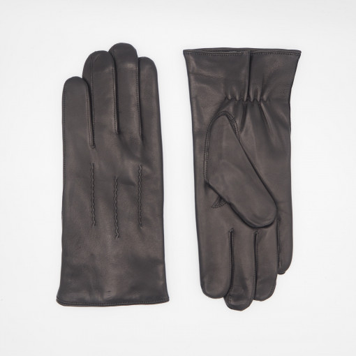 mens leather gloves short fingers