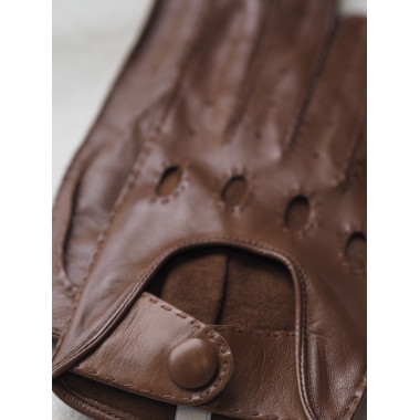 HENRIK Touchscreen Gloves Lambnappa SADDLE BROWN Unlined