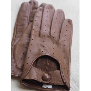 TESSA Touchscreen gloves Lambnappa SADDLE BROWN Unlined
