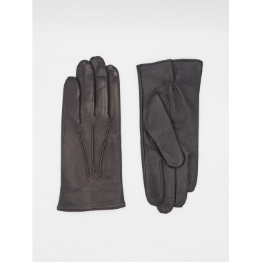 VEETI Touchscreen gloves Lambnappa BLACK 100% silk