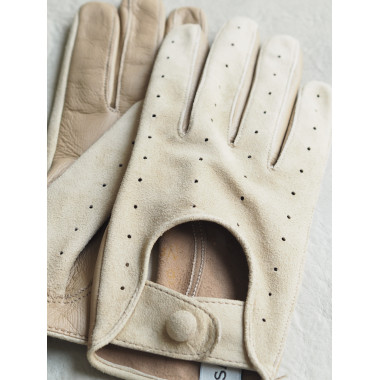 CATHY Touchscreen gloves Lambsuede/nappa BEIGE Unlined