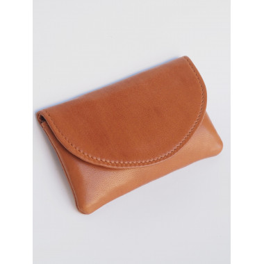 PENNY Card Holder Wallet Hairsheep Leather CAMEL