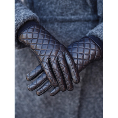 CRISTEL Touchscreen Glove Lambnappa 100% Silk BLACK