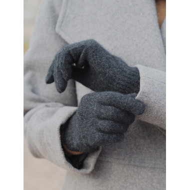 ONNI Knitted Gloves | Merino-Possum | Charcoal Grey