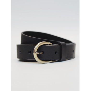 DAKOTA Leather Belt | Unisex | Black