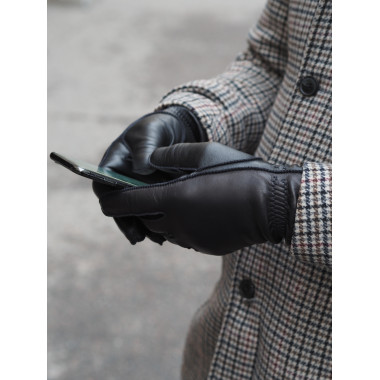 JAN Touchscreen Gloves Lambnappa Wool BLACK