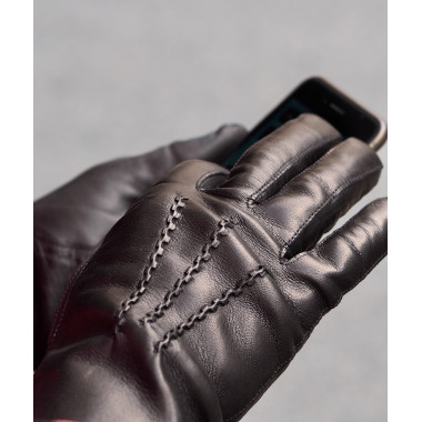 ASSERI Touch screen Gloves Lambnappa LONDON TAN Cashmere blend