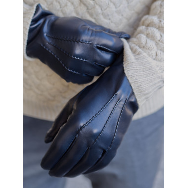 TOMMI Hairsheep Leather Cashmere blend NAVY