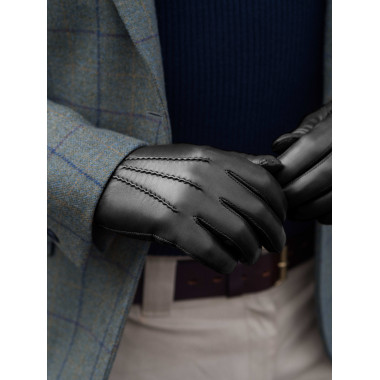 VEETI Touchscreen Glove Lambnappa BLACK Cashmere blend