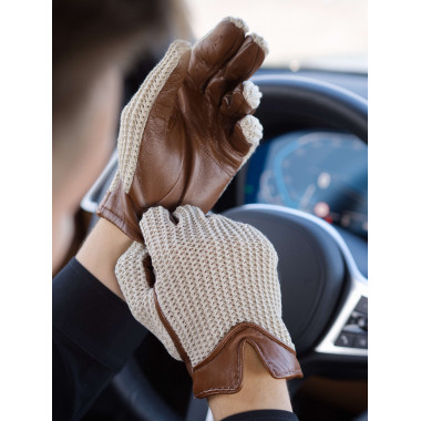 IIVO Touchscreen Gloves SADDLE BROWN/NATURAL Unlined