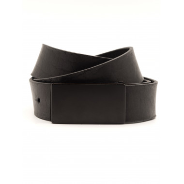 SAUSO Leather Belt BRANDO Unisex BLACK