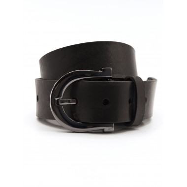 RENATA Leather Belt | Unisex | Black