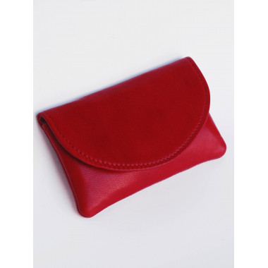 PENNY Card Holder Wallet Hairsheep RED