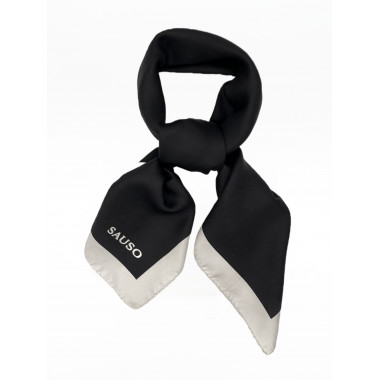 BIANCA Silk Scarf | 80 x 80 cm | Black