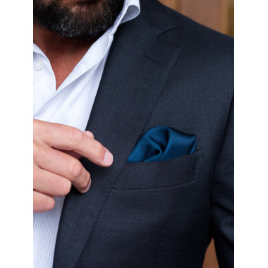 SELENE Handkerchief BLUE 100% Silk
