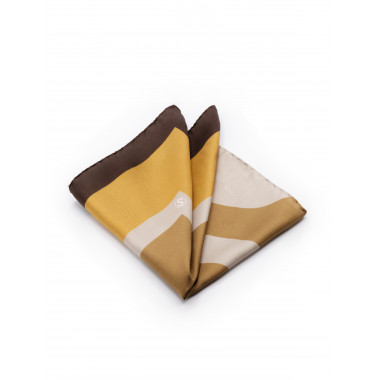 SELENE Handkerchief | 100% Silk | Gold