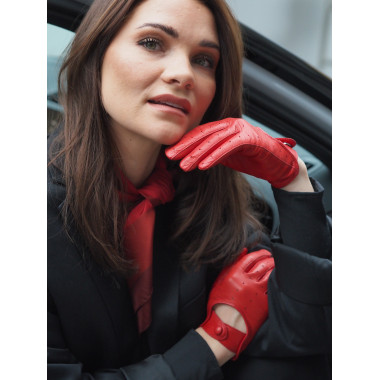 TESSA Touchscreen gloves Lambnappa FERRARI RED Unlined