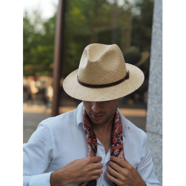 MILANO Straw Hat | BROWN