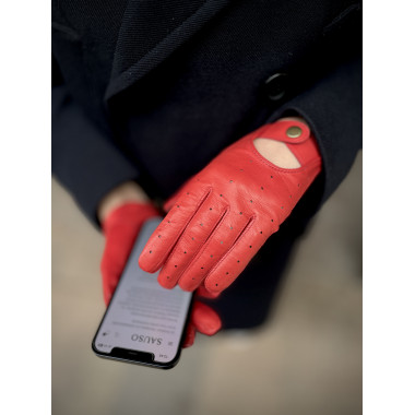 TESSA Touchscreen gloves | Hairsheep | Unlined | Ferrari Red