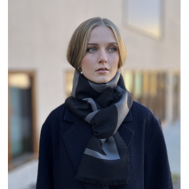 BELLEZZA Scarf | Wool | Black/Grey