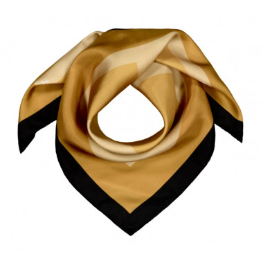 COLUMBA Silk Scarf | 70 x 70 cm | Gold