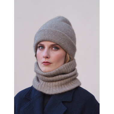 SISU Neckwarmer | Merino-Possum | OYSTER BEIGE