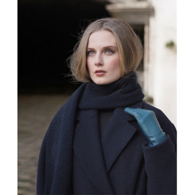 VEGA Scarf | Merino-Possum | Black / Maritime