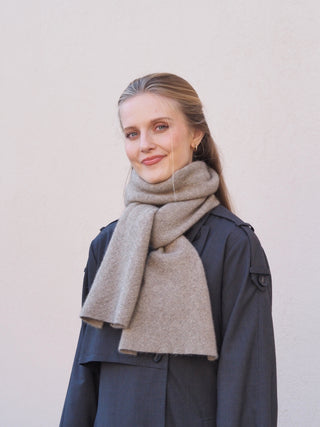 VEGA Huivi | Merino-Possum | Oyster Beige