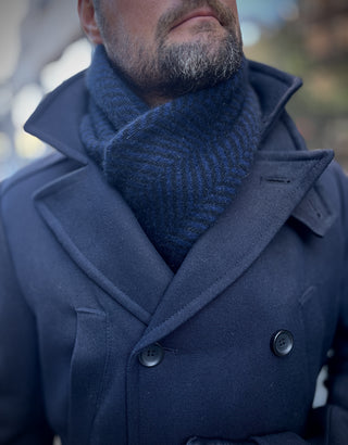 VEGA huivi | Merino-Possum | Black / Maritime