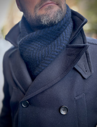 VEGA huivi | Merino-Possum | Black / Maritime
